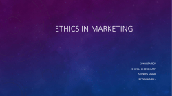 Ethics in marketing