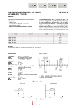 one stage room thermostats for fan coil with economy function