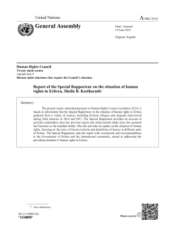 Special Rapporteur on the situation of human rights in