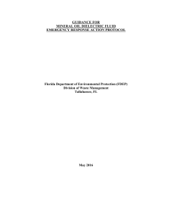 guidance for mineral oil dielectric fluid emergency response action