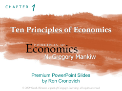 Ten Principles of Economics