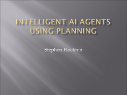 Intelligent AI Agents Using Planning