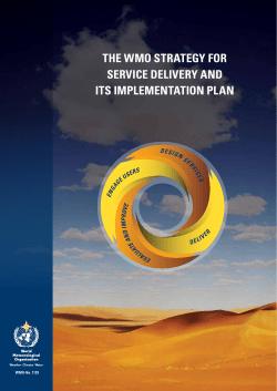 WMO Strategy on Service Delivery and Its implementation
