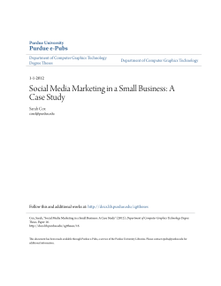 Social Media Marketing in a Small Business: A Case Study