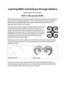 Adinkra Curves Pamphlet