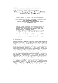 Netcharts: Bridging the gap between HMSCs and executable