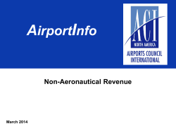 Non-Aeronautical Revenue - Airports Council International