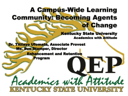 A Campus-Wide Learning Community: Becoming Agents of Change