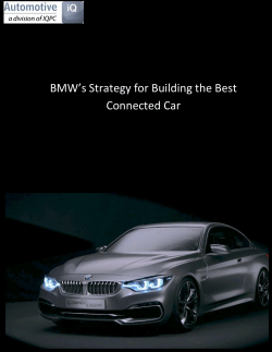 BMW`s Strategy for Building the Best Connected Car