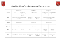Grimsdyke School Curriculum Map &ndash; Year Five &ndash; 2016/2017