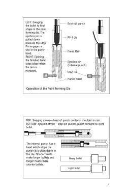 Operation of the Point Forming Die