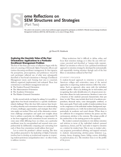 Some Reflections on SEM Structures and Strategies