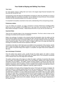 Guide to Buying and Selling Your Home