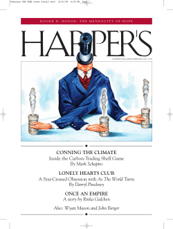 CONNING THE CLIMATE Inside the Carbon