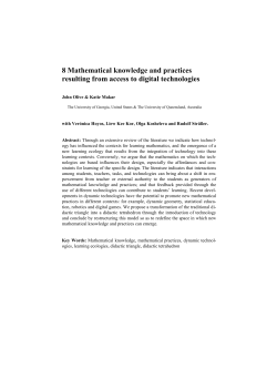 Chapter 8 from the ICMI Study 17 on Technology Revisited (in Press)