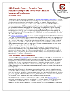 9 billion in Connect America Fund subsidies
