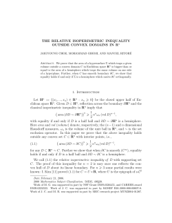 THE RELATIVE ISOPERIMETRIC INEQUALITY OUTSIDE CONVEX