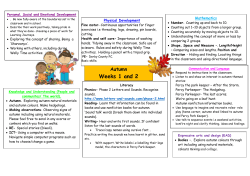 Personal, Social and Emotional Development