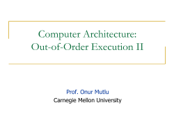 18-741 Advanced Computer Architecture Lecture 1