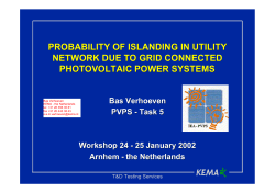 G - Probability of Islanding