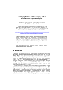 Identifying Culture and Leveraging Cultural Differences for