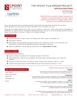 March 1st, 2016 - 5Point Film Festival