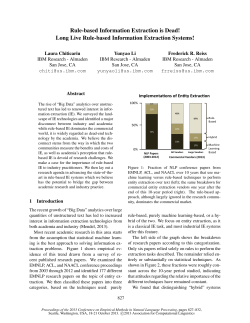 Long Live Rule-Based Information Extraction Systems!