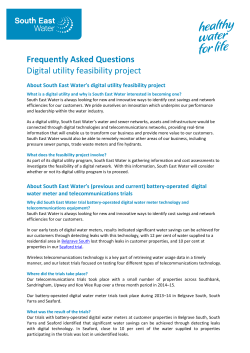 Frequently Asked Questions Digital utility