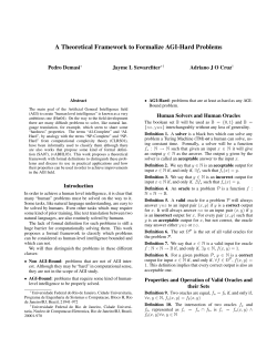 A Theoretical Framework to Formalize AGI