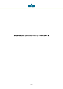 Information Security Policy Framework