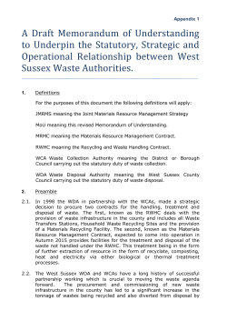 2009.05.21 MRMC MoU - Meetings agendas and minutes
