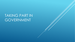 Taking Part in Government