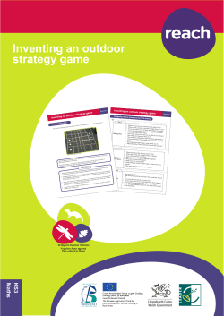 Inventing an outdoor strategy game