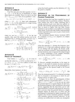 APPENDIX A PROOF OF LEMMA 6 Proof: We only prove the first