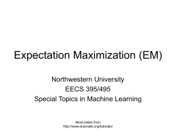 Expectation Maximization - Northwestern University