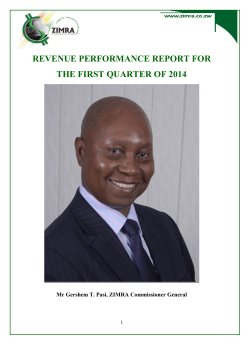revenue performance report for the first quarter of 2014