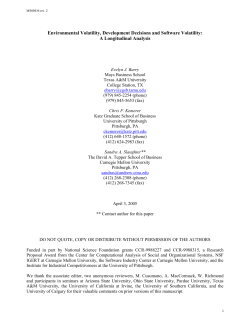 How Development Decisions Affect Product Lifecycle Volatility: