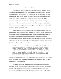 Statement of Purpose