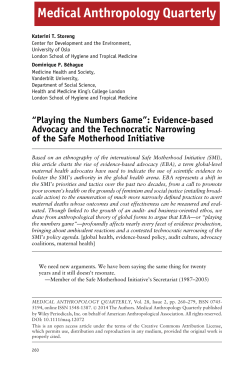 Playing the Numbers Game: Evidencebased