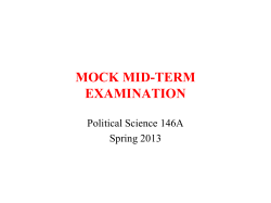 STUDY GUIDE FOR MID