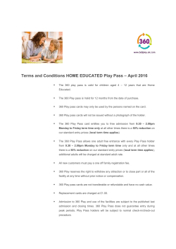 Terms and Conditions HOME EDUCATED Play Pass