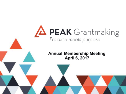 the 2017 Annual Meeting of