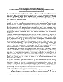 Multidimensional poverty methodologies for effective international