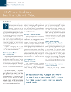 10 Ways to Build Your Law Firm Profits with Video