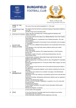Constitution - Burghfield Football Club
