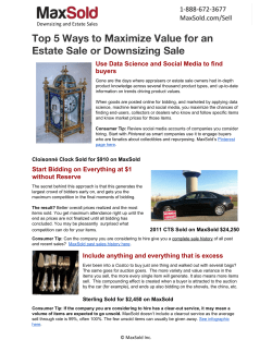Top 5 Ways to Maximize Value for an Estate Sale or