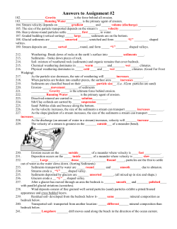 Answers to Assignment #2