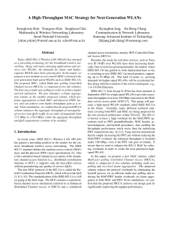 A High-Throughput MAC Strategy for Next