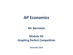 Module 59 - Graphing Perfect Competition