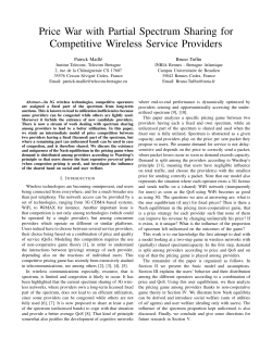 Price War with Partial Spectrum Sharing for Competitive